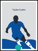 Poster: N'golo Kante, by Tim Hansson