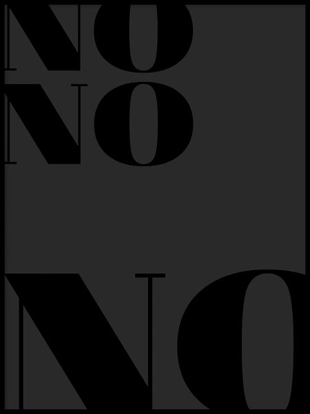 Poster: No, by Anna Mendivil / Gypsysoul