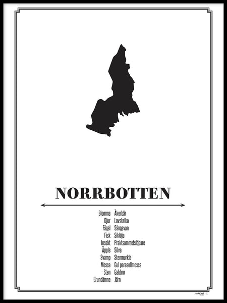 Poster: Norrbotten, by Caro-lines