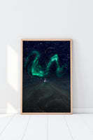 Poster: Night of Northern Lights, by EMELIEmaria