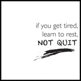 Poster: Not quit, by Discontinued products