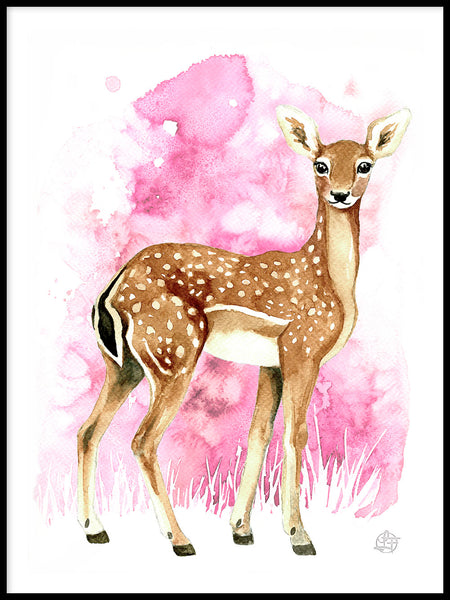 Poster: Oh my deer, by Linda Forsberg