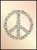 Poster: Peace, apricot, by GaboDesign