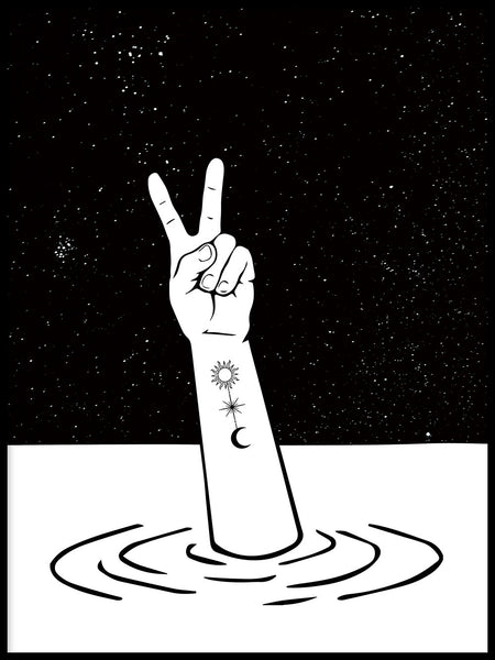 Poster: Peace, by Grafiska huset