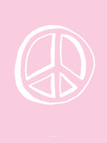 Poster: Peace, pink, by Discontinued products