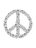 Poster: Peace, white, by GaboDesign