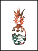 Poster: Pineapple, sunset, by LIWE