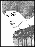 Poster: Portrait with trees, by Discontinued products