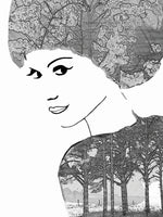 Poster: Portrait with trees, by Discontinued products