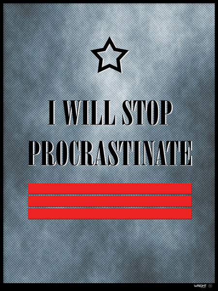 Poster: Procrastinate - rebell-style, by Caro-lines