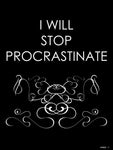Poster: Procrastinate - swirls, by Caro-lines