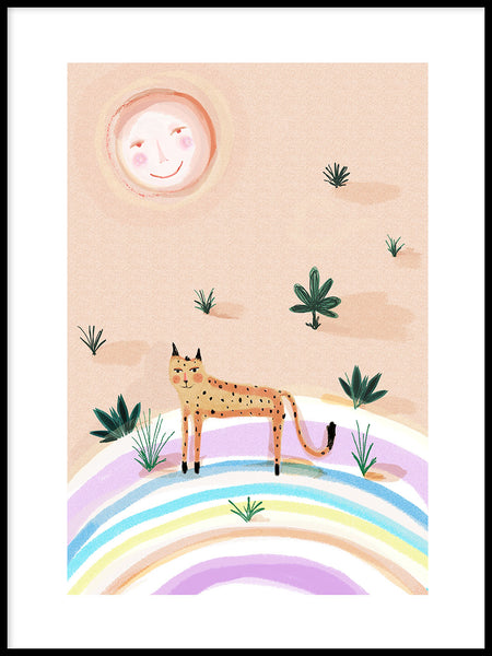 Poster: Rainbow Leopard, by Susse Collection
