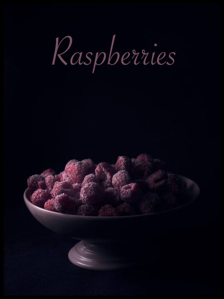 Poster: Raspberries, by LO Art Design