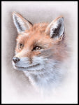 Poster: The stillness of the fox, by Lena Svalfors Hedin