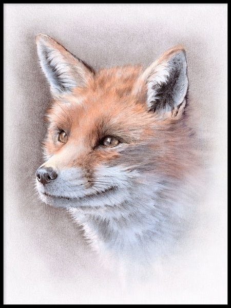Poster: The stillness of the fox, by Lena Svalfors Hedin
