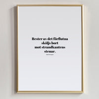 Poster: Rester av det, by Discontinued products