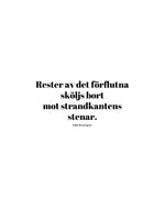 Poster: Rester av det, by Discontinued products
