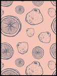 Poster: Pink lemon, by Fia-Maria