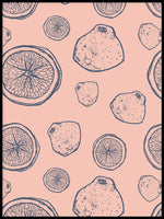Poster: Pink lemon, by Fia-Maria
