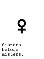 Poster: Sisters before misters, by Anna Mendivil / Gypsysoul