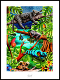 Poster: Sleep tight - Jungle, by Ekkoform illustrations