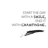 Poster: Smile and champagne, by Discontinued products