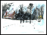 Poster: Snow in the park, by Discontinued products