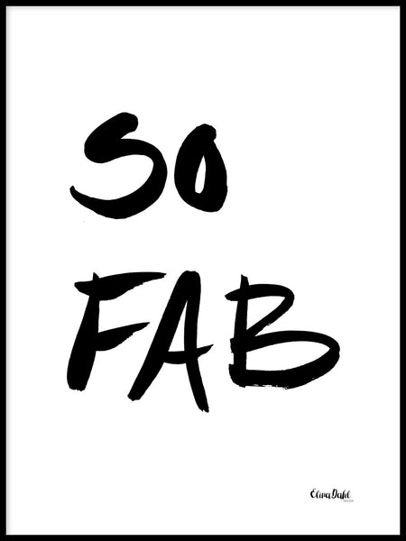 Poster: So Fab, by Elina Dahl