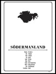 Poster: Södermanland, by Caro-lines