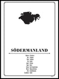 Poster: Södermanland, by Caro-lines