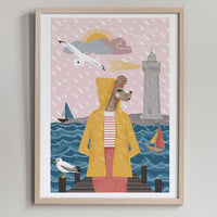 Poster: Summer rain, by Magdalena Svensson