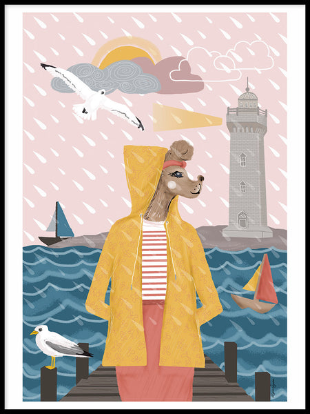 Poster: Summer rain, by Magdalena Svensson
