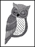 Poster: Sleeping owl, by Tovelisa