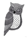 Poster: Sleeping owl, by Tovelisa