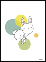 Poster: Space Rabbits: Luna, by Christina Heitmann