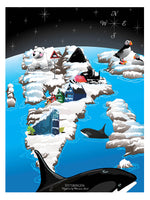 Poster: Spitsbergen, by Ekkoform illustrations