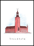 Poster: Stockholm - City Hall, by Forma Nova