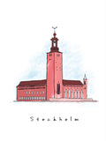 Poster: Stockholm - City Hall, by Forma Nova