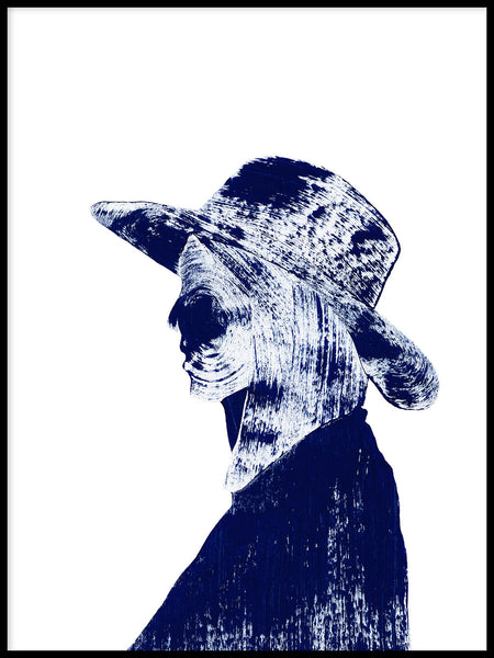 Poster: Stripy Silhouette, by Anja Runfors Essén