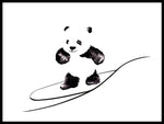 Poster: Surfing Panda, by Cora konst & illustration