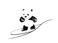 Poster: Surfing Panda, by Cora konst & illustration