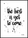 Poster: The best is yet to come, by Elina Dahl