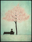 Poster: Under the cherry tree, Spring, by Majali Design & Illustration