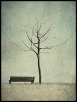 Poster: Under the cherry tree, Winter, by Majali Design & Illustration