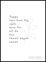 Poster: Utan dig, by EVELINA CARLSON x ELIN JÖNINGER