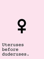 Poster: Uteruses before duderuses, by Anna Mendivil / Gypsysoul