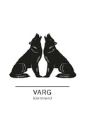 Poster: Wolf the official animals of varmland, Sweden., by Paperago