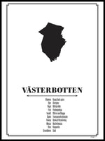 Poster: Västerbotten, by Caro-lines