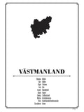 Poster: Västmanland, by Caro-lines