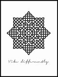 Poster: Vibe Differently, black, by Anna Mendivil / Gypsysoul